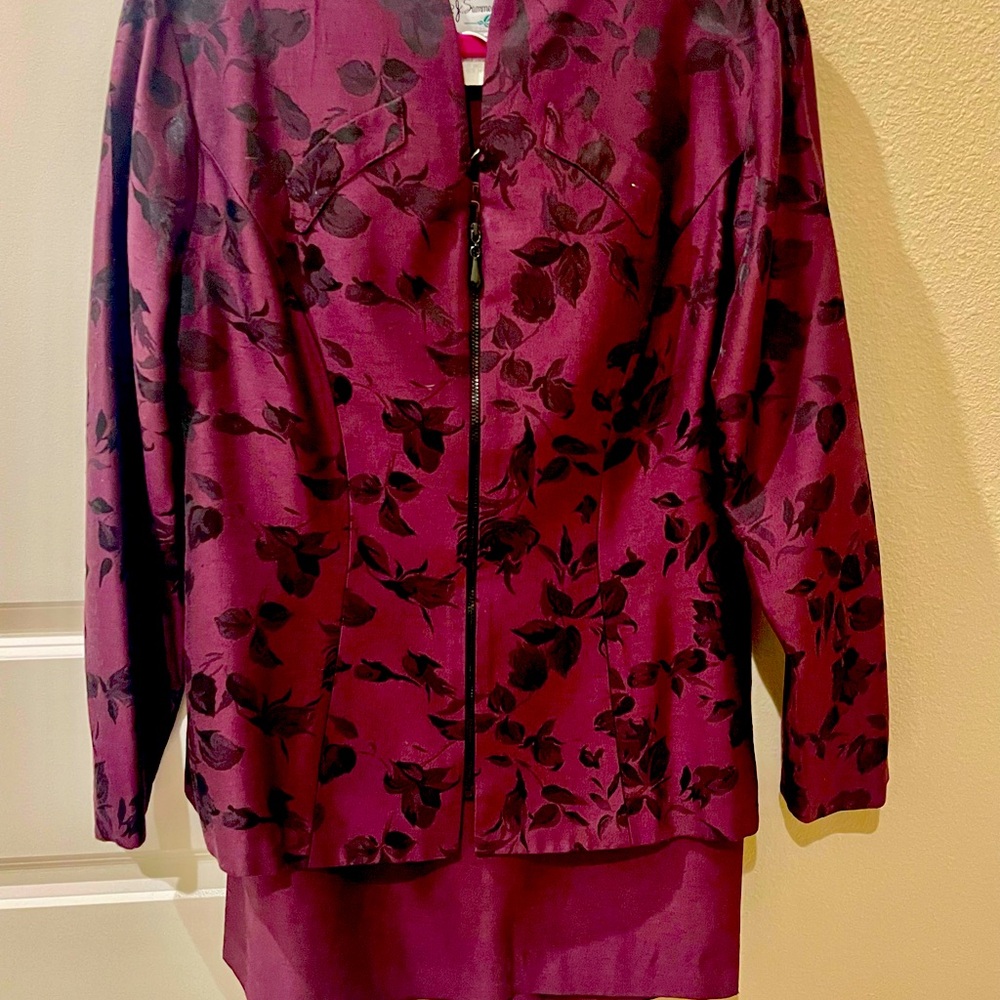 2 piece Suit with Skirt and Jacket size 14.